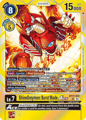 ShineGreymon: Burst Mode ACE [BT17-041] [Secret Crisis] | Mindsight Gaming