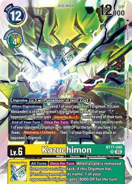 Kazuchimon [BT17-040] [Secret Crisis] | Mindsight Gaming