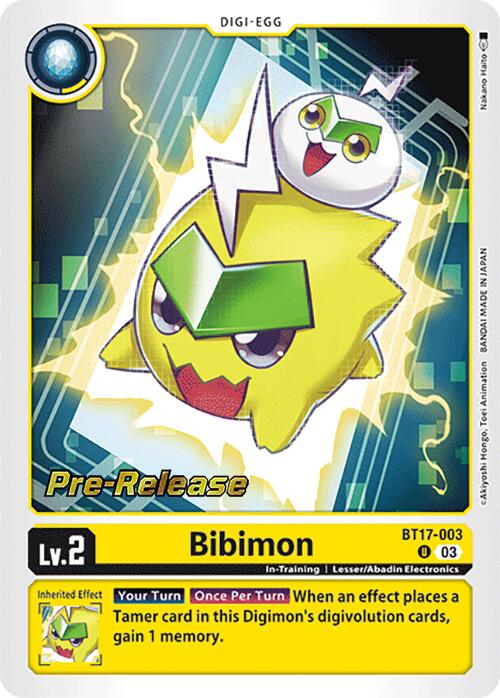 Bibimon [BT17-003] [Secret Crisis Pre-Release Cards] | Mindsight Gaming