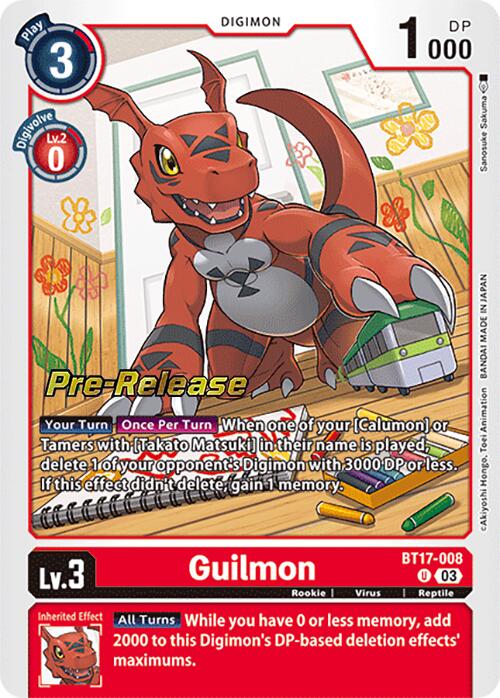 Guilmon [BT17-008] [Secret Crisis Pre-Release Cards] | Mindsight Gaming