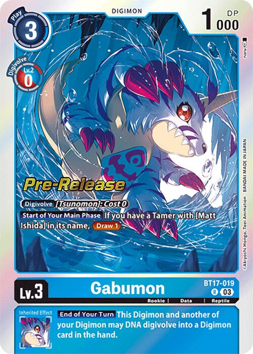 Gabumon [BT17-019] [Secret Crisis Pre-Release Cards] | Mindsight Gaming