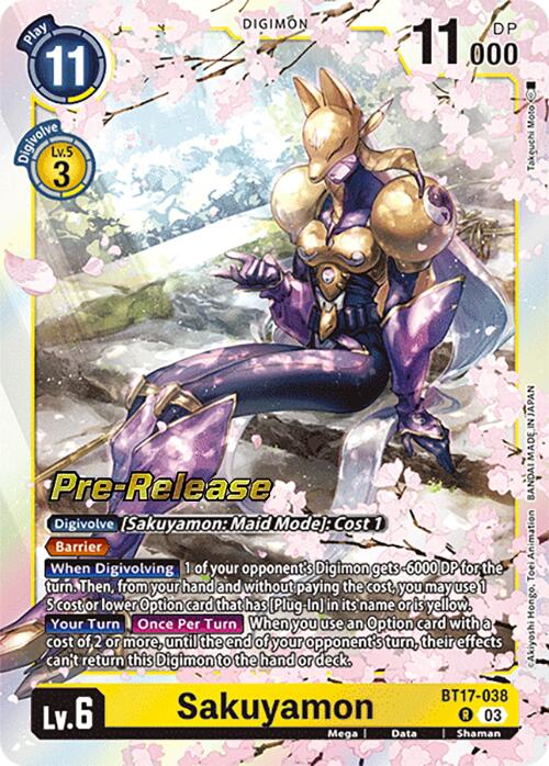 Sakuyamon [BT17-038] [Secret Crisis Pre-Release Cards] | Mindsight Gaming