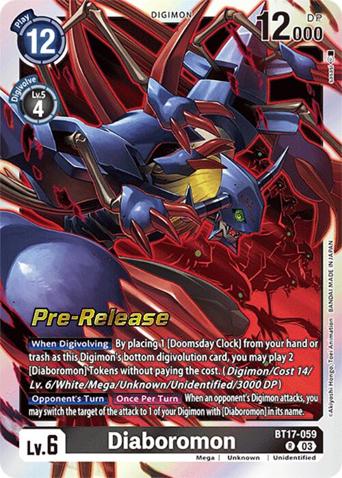 Diaboromon [BT17-059] [Secret Crisis Pre-Release Cards] | Mindsight Gaming