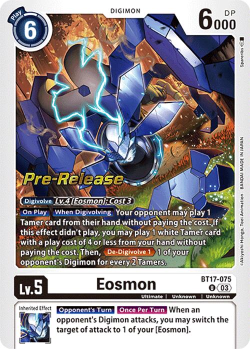 Eosmon [BT17-075] - BT17-075 [Secret Crisis Pre-Release Cards] | Mindsight Gaming