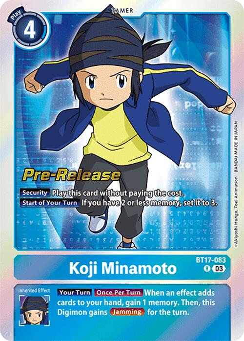 Koji Minamoto [BT17-083] [Secret Crisis Pre-Release Cards] | Mindsight Gaming