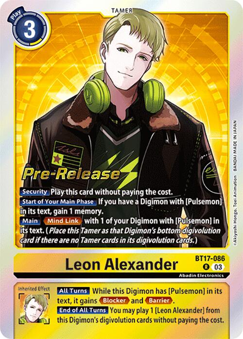 Leon Alexander [BT17-086] [Secret Crisis Pre-Release Cards] | Mindsight Gaming