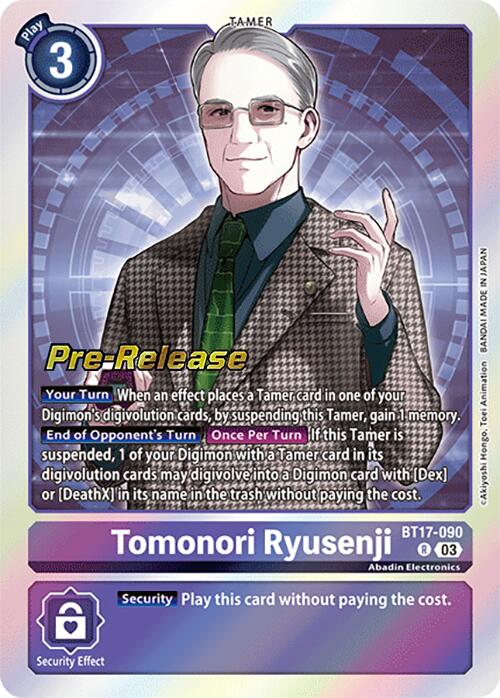 Tomonori Ryusenji [BT17-090] [Secret Crisis Pre-Release Cards] | Mindsight Gaming