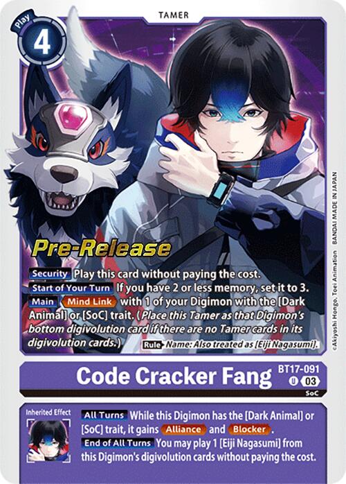 Code Cracker Fang [BT17-091] [Secret Crisis Pre-Release Cards] | Mindsight Gaming