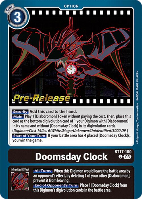 Doomsday Clock [BT17-100] [Secret Crisis Pre-Release Cards] | Mindsight Gaming