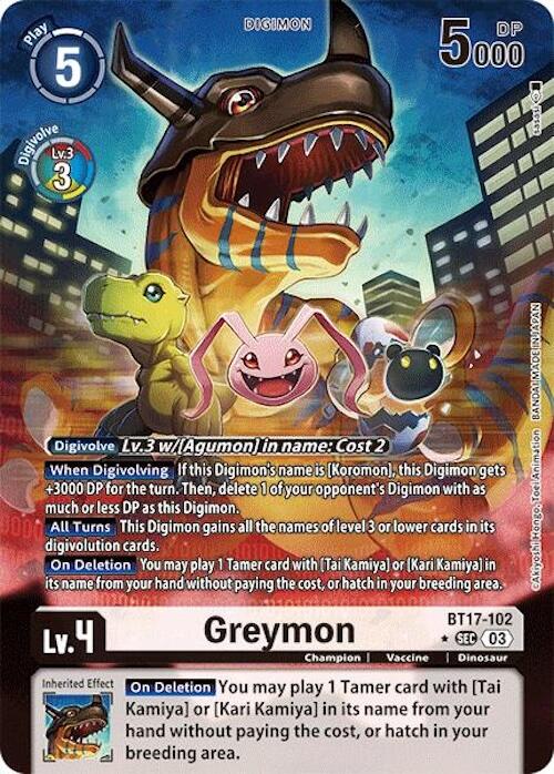 Greymon [BT17-102] (Alternate Art) [Secret Crisis] | Mindsight Gaming