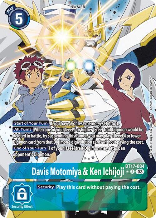 Davis Motomiya & Ken Ichijoji [BT17-084] (Alternate Art) [Secret Crisis] | Mindsight Gaming