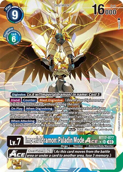 Imperialdramon: Paladin Mode ACE [BT17-077] (Alternate Art) [Secret Crisis] | Mindsight Gaming