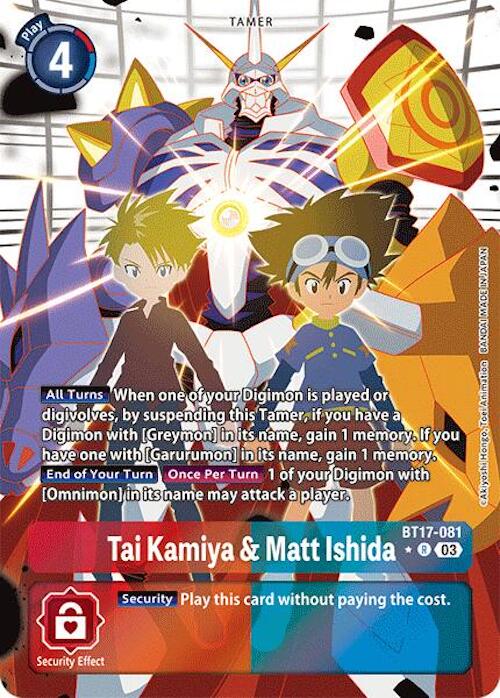 Tai Kamiya & Matt Ishida [BT17-081] (Alternate Art) [Secret Crisis] | Mindsight Gaming