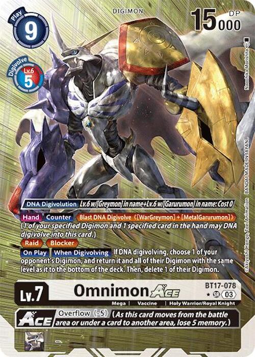 Omnimon ACE [BT17-078] (Alternate Art) [Secret Crisis] | Mindsight Gaming