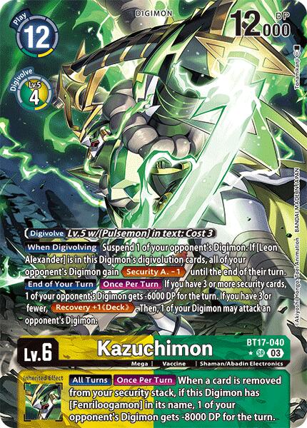 Kazuchimon [BT17-040] (Alternate Art) [Secret Crisis] | Mindsight Gaming