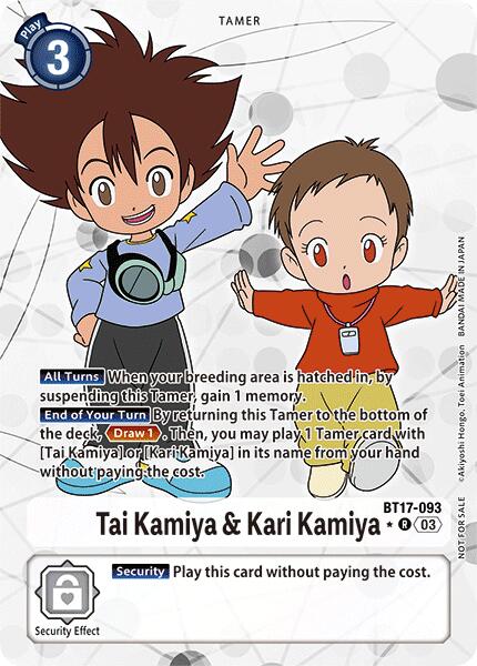 Tai Kamiya & Kari Kamiya [BT17-093] (Alternate Art) [Secret Crisis] | Mindsight Gaming