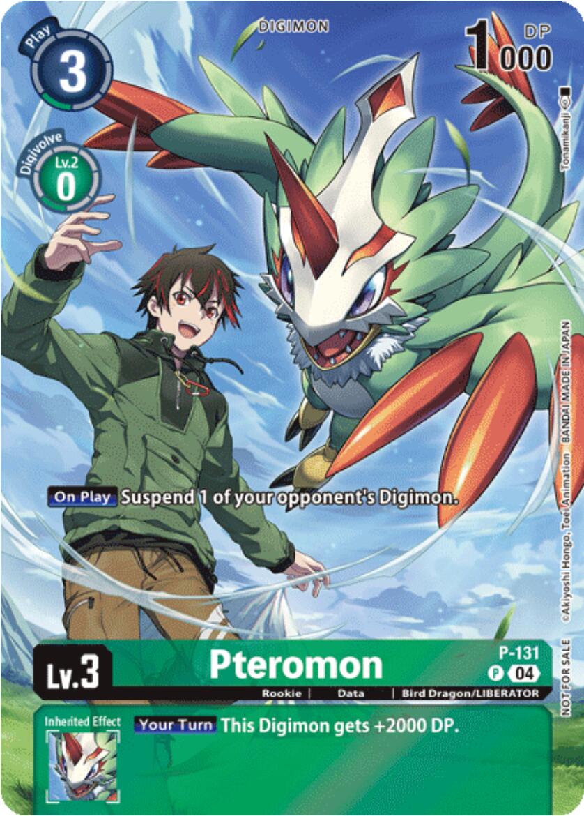 Pteromon [P-131] (Digimon Liberator Promotion) (Textured) [Promotional Cards] | Mindsight Gaming