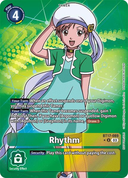 Rhythm [BT17-089] (Box Promotion Pack: Secret Crisis) [Secret Crisis] | Mindsight Gaming