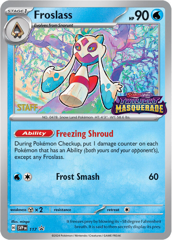 Froslass (117) (Staff) [Scarlet & Violet: Black Star Promos] | Mindsight Gaming