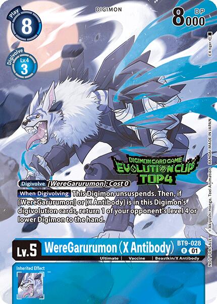 WereGarurumon (X Antibody) [BT9-028] (2024 Evolution Cup Top 4) [X Record Promos] | Mindsight Gaming