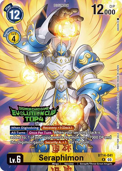 Seraphimon [BT14-041] (2024 Evolution Cup Top 4) [Blast Ace] | Mindsight Gaming