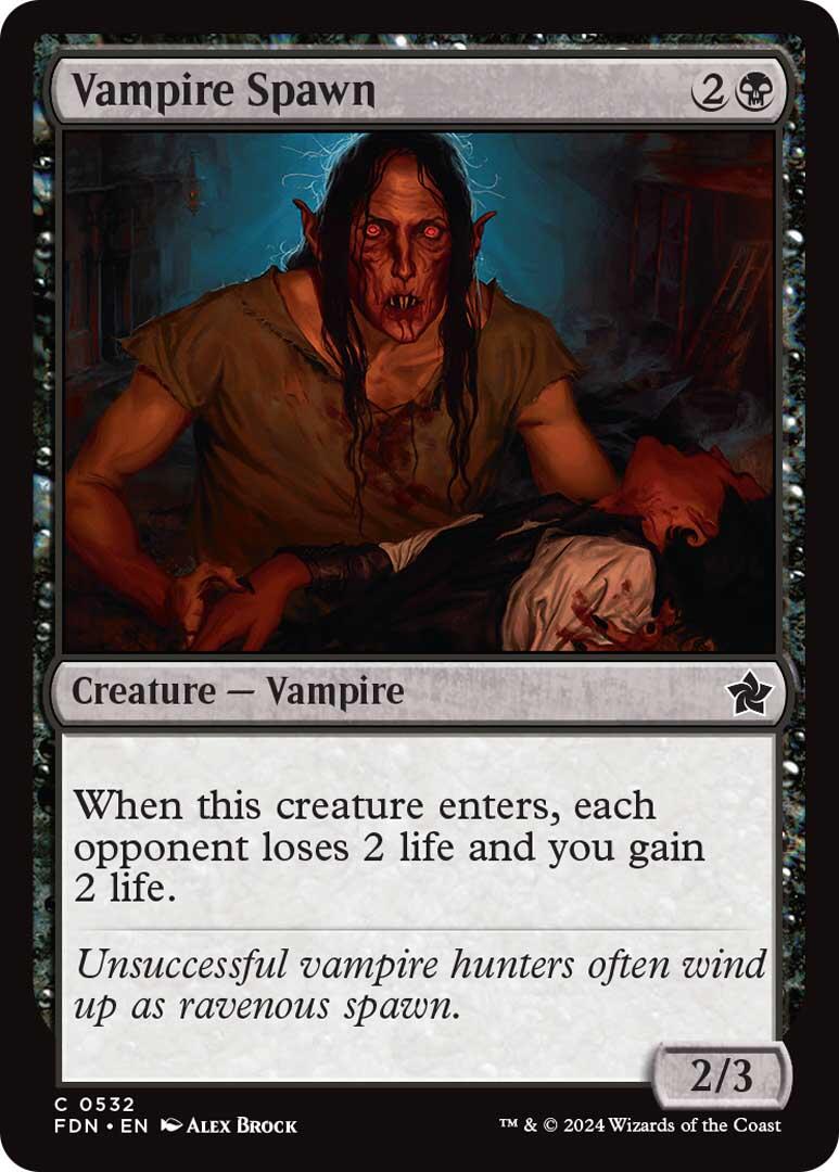 Vampires Deck Theme Card [Foundations] | Mindsight Gaming