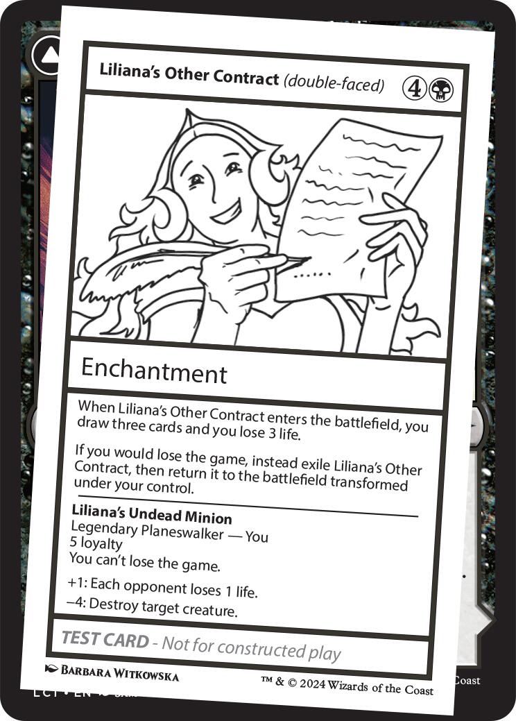 Liliana's Other Contract (double-faced) [Mystery Booster 2 Playtest Cards] | Mindsight Gaming