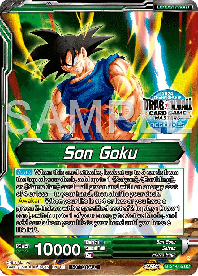 Son Goku // SS Son Goku, Beginning of a Legend (BT24-055) [Promotion Cards] | Mindsight Gaming