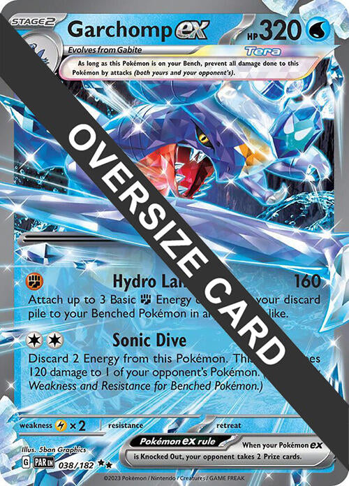 Garchomp ex (038) (Jumbo Card) [Scarlet & Violet: Paradox Rift] | Mindsight Gaming