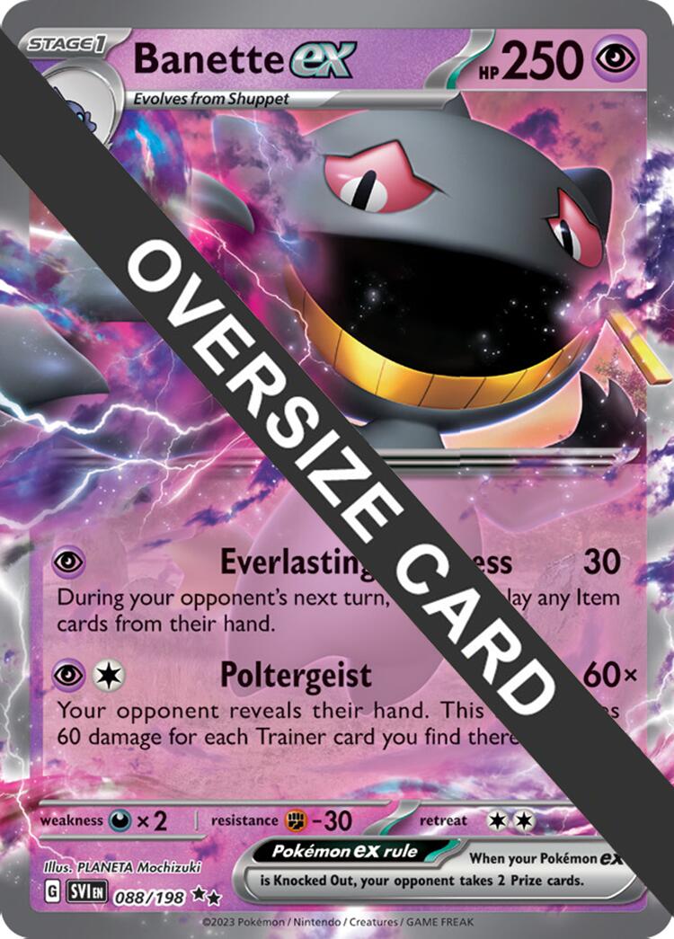 Banette ex (088) (Jumbo Card) [Scarlet & Violet: Base Set] | Mindsight Gaming