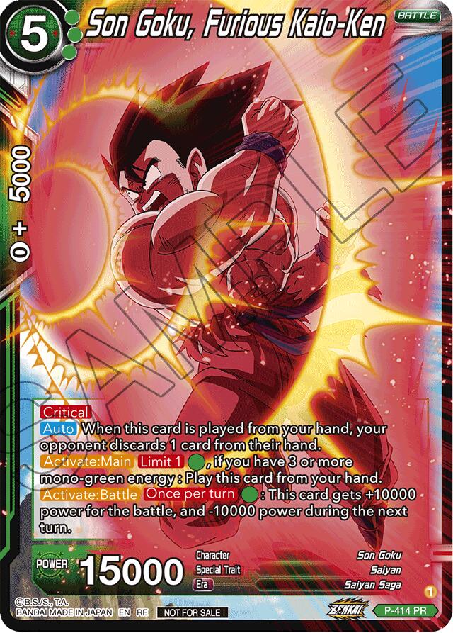 Son Goku, Furious Kaio-Ken (Deluxe Pack 2024 Vol.1) (P-414) [Promotion Cards] | Mindsight Gaming