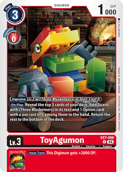 ToyAgumon [EX7-008] - EX7-008 [Digimon LIBERATOR] | Mindsight Gaming