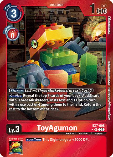 ToyAgumon [EX7-008] - EX7-008 (Foil) [Digimon LIBERATOR] | Mindsight Gaming