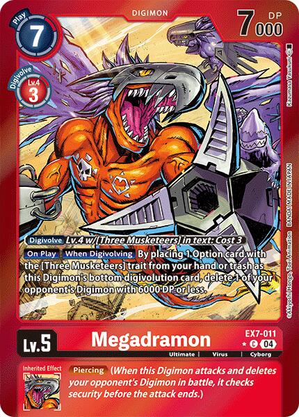 Megadramon [EX7-011] (Foil) [Digimon LIBERATOR] | Mindsight Gaming