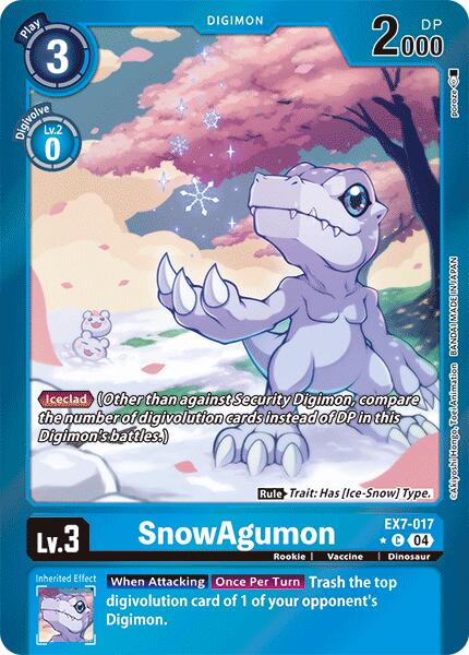 SnowAgumon [EX7-017] (Foil) [Digimon LIBERATOR] | Mindsight Gaming