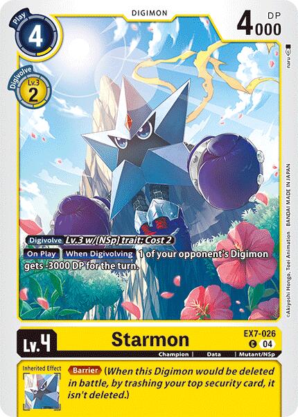 Starmon [EX7-026] [Digimon LIBERATOR] | Mindsight Gaming