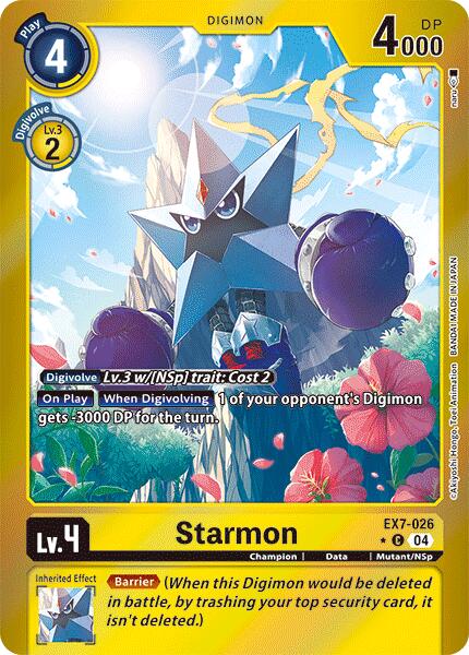 Starmon [EX7-026] (Foil) [Digimon LIBERATOR] | Mindsight Gaming