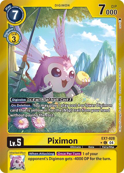 Piximon [EX7-028] (Foil) [Digimon LIBERATOR] | Mindsight Gaming