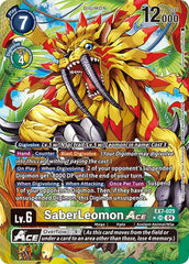 SaberLeomon ACE [EX7-029] (Alternate Art) [Digimon LIBERATOR] | Mindsight Gaming