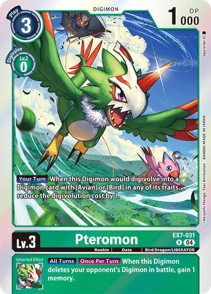 Pteromon [EX7-031] [Digimon LIBERATOR] | Mindsight Gaming