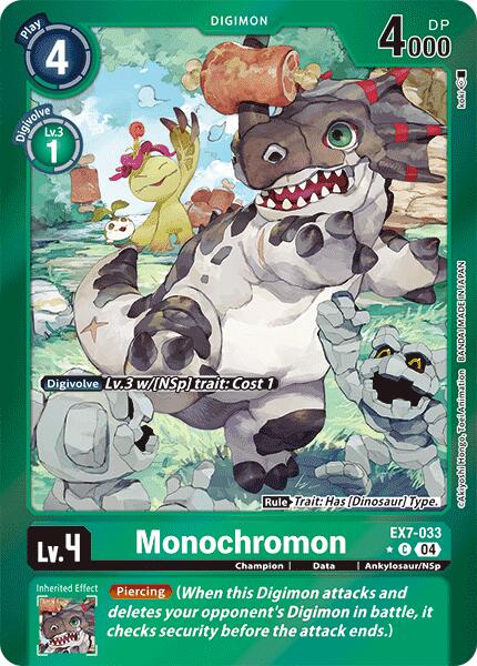 Monochromon [EX7-033] (Foil) [Digimon LIBERATOR] | Mindsight Gaming