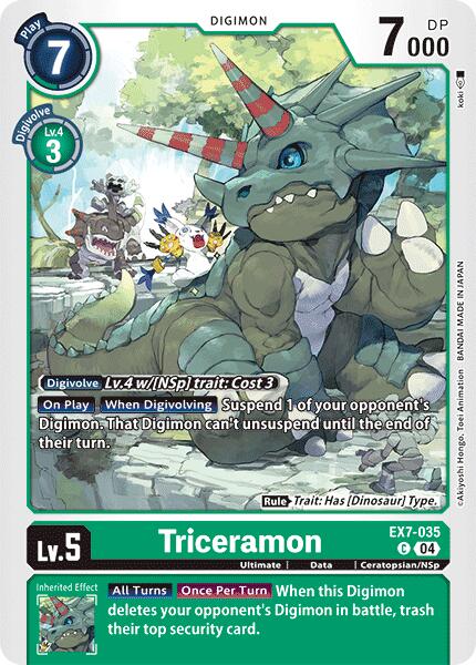 Triceramon [EX7-035] [Digimon LIBERATOR] | Mindsight Gaming