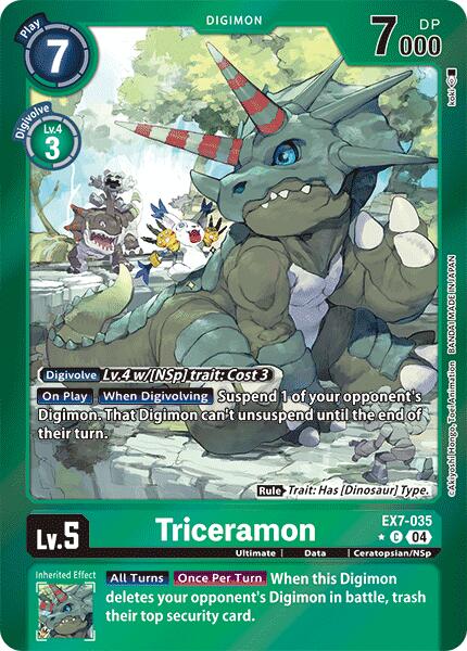 Triceramon [EX7-035] (Foil) [Digimon LIBERATOR] | Mindsight Gaming