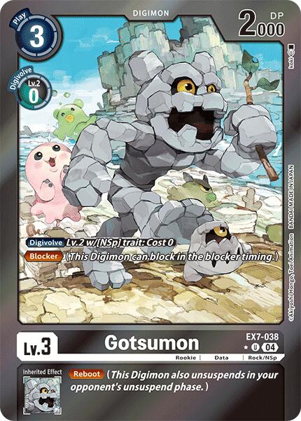 Gotsumon [EX7-038] (Foil) [Digimon LIBERATOR] | Mindsight Gaming