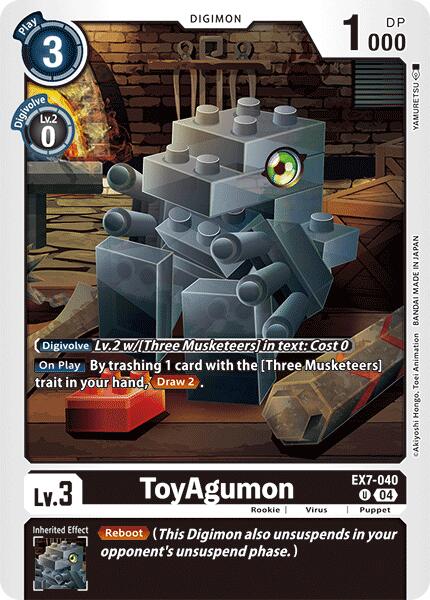 ToyAgumon [EX7-040] - EX7-040 [Digimon LIBERATOR] | Mindsight Gaming