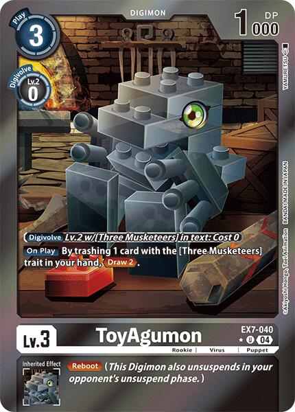 ToyAgumon [EX7-040] - EX7-040 (Foil) [Digimon LIBERATOR] | Mindsight Gaming