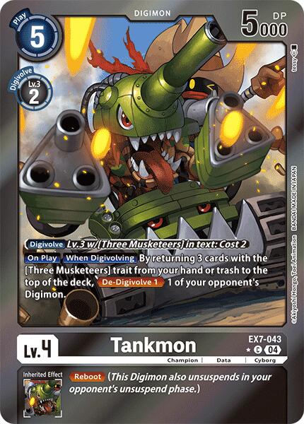 Tankmon [EX7-043] (Foil) [Digimon LIBERATOR] | Mindsight Gaming