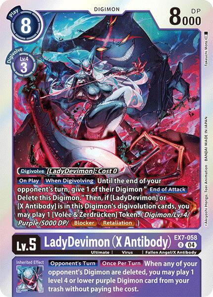 LadyDevimon [EX7-058] (X Antibody) [Digimon LIBERATOR] | Mindsight Gaming