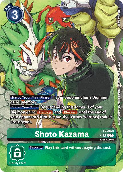 Shoto Kazama [EX7-064] (Alternate Art) [Digimon LIBERATOR] | Mindsight Gaming