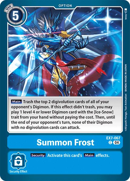 Summon Frost [EX7-067] [Digimon LIBERATOR] | Mindsight Gaming